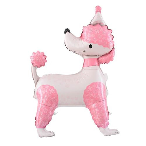 Pet Dog Balloons Poodle Dog Foil Birthday Balloons Children Birthday Party Decoration Animal Theme Party Decorations Puppy Dogs Balloon Pink | Amazon (US)
