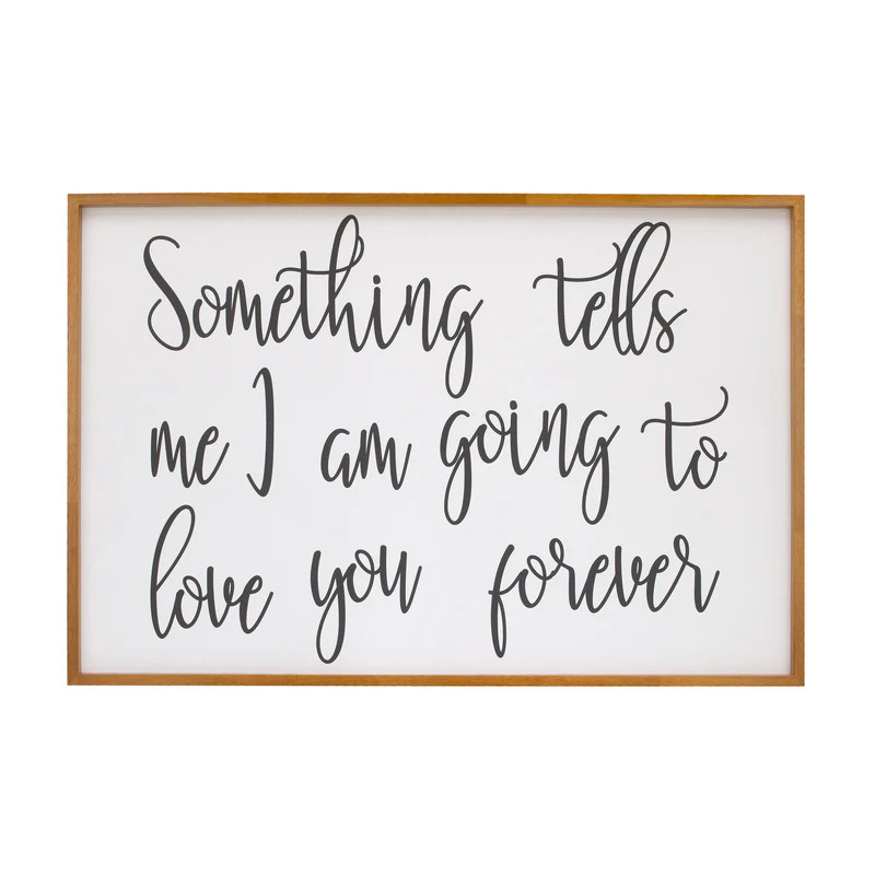 Something Tells Me Framed Canvas Wall Decor | Project Nursery