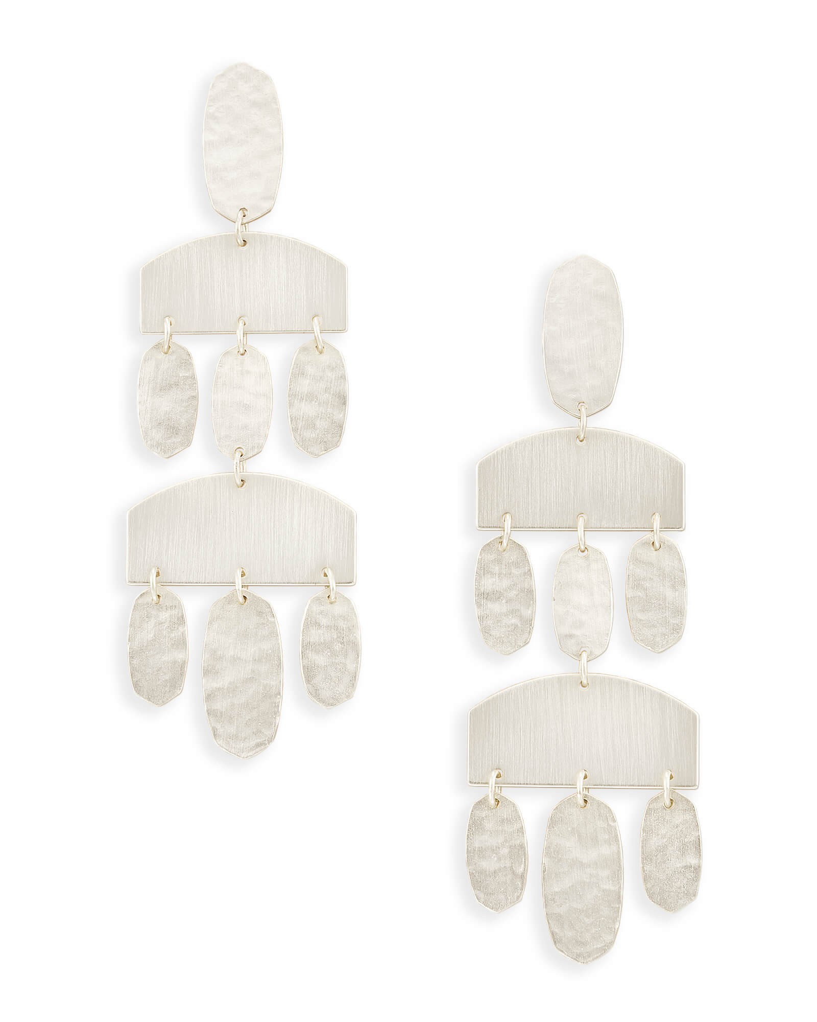 Emmet Statement Earrings in Bright Silver | Kendra Scott