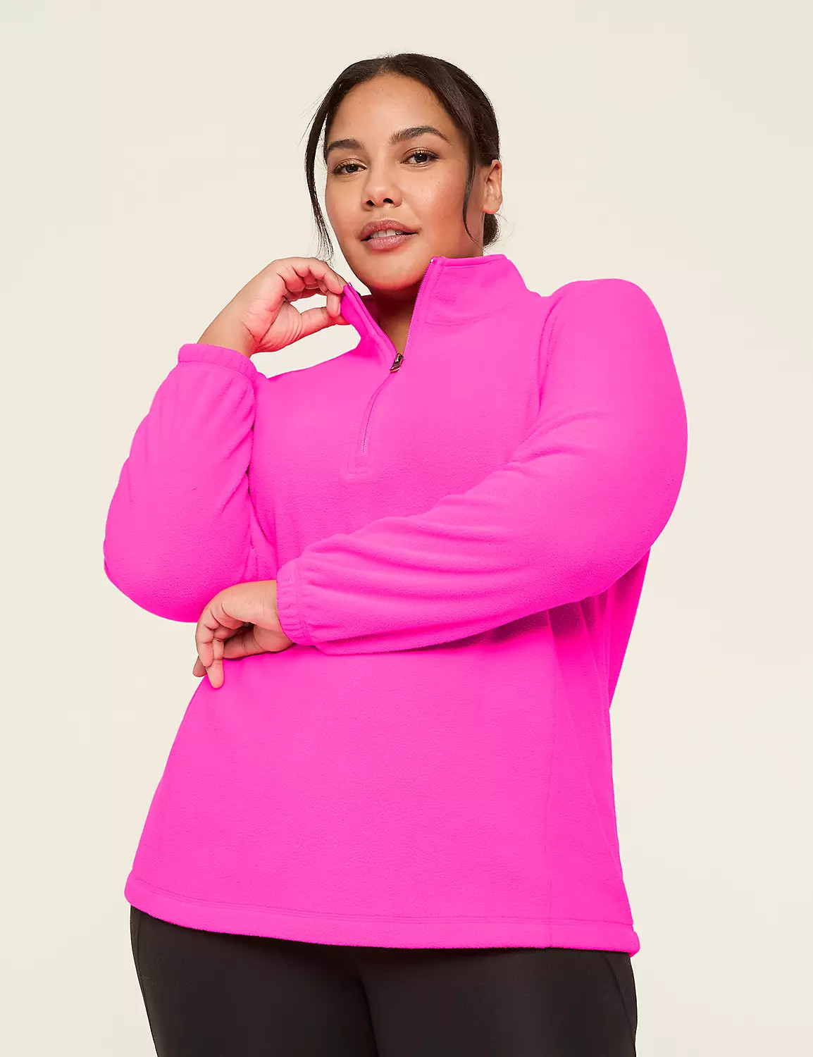 LIVI Half-Zip Polar Fleece Pullover | Lane Bryant (US)