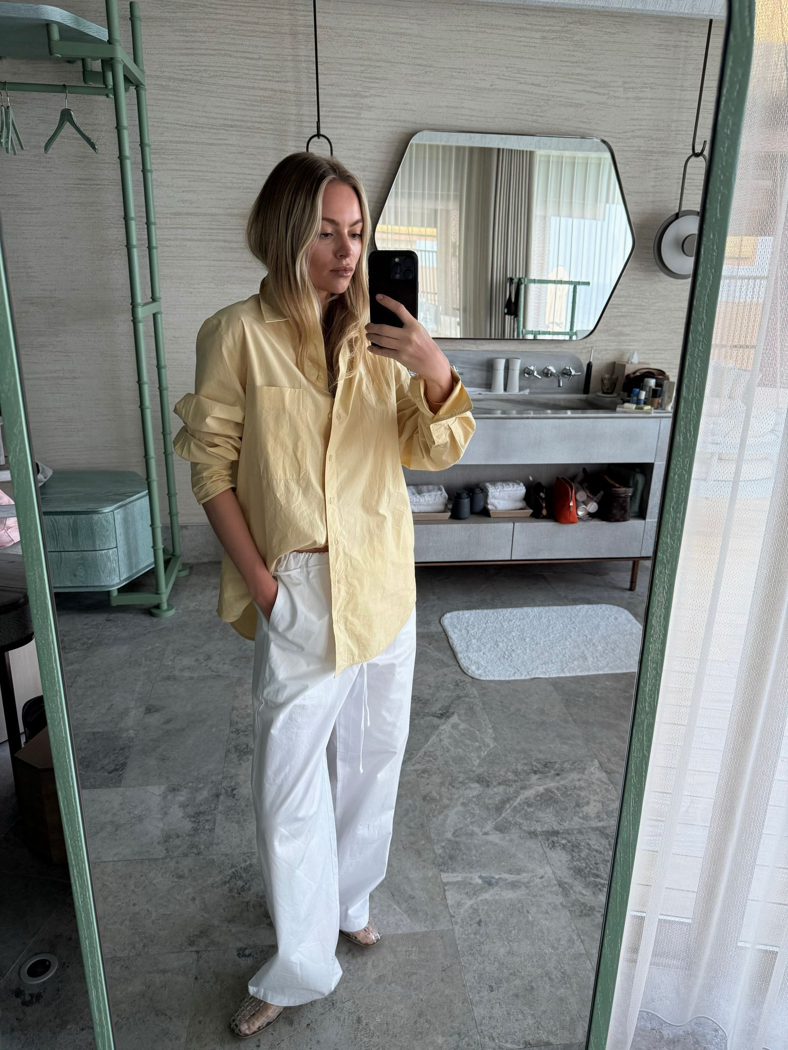 Butter yellow 🧈

COS yellow shirt, white linen trousers, The Row clear woven flats, ballet flats, sandals, linen shirt, holiday outfit, spring style, spring outfit, city break, summer outfit 

 #LTKSeasonal #LTKStyleTip #LTKTravel