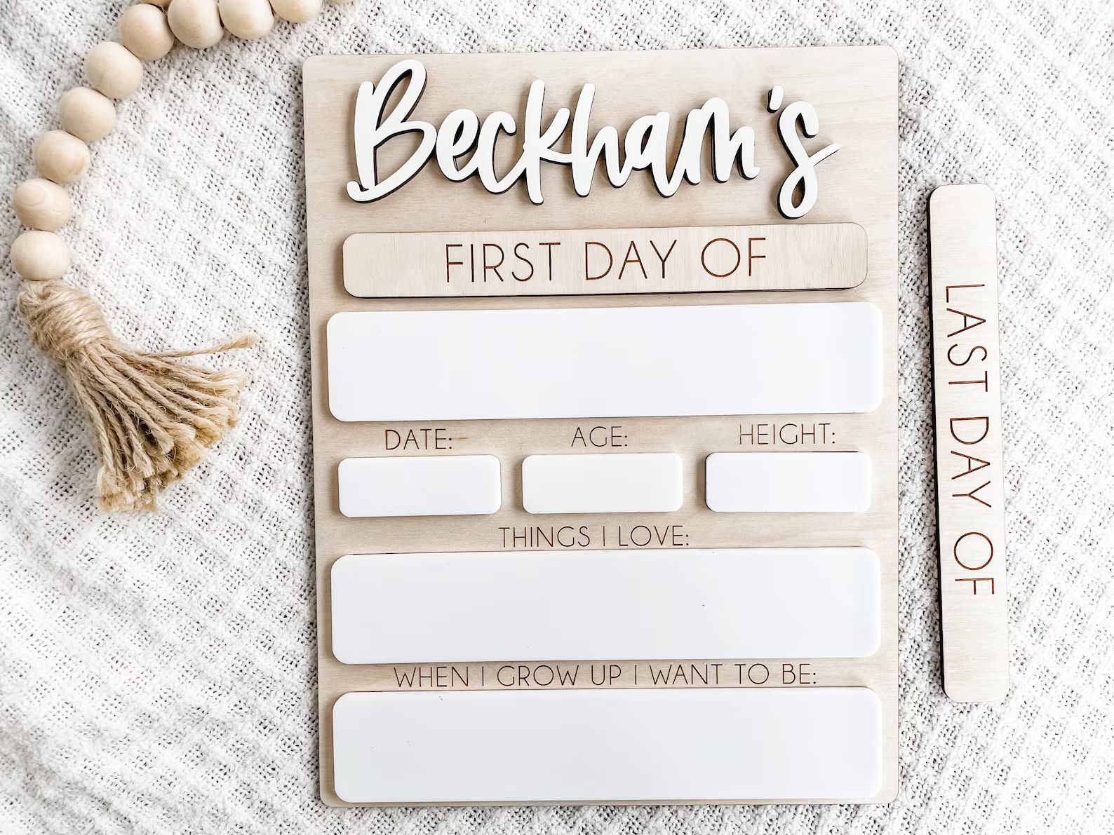 Back to School Sign, First Day of School Sign, Last Day of School Sign, Back to School Photo Prop... | Etsy (US)