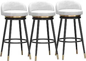 Amraihpy Swivel Counter Height Bar Stools Set of 3 for Kitchen Counter Modern Barstools with Back... | Amazon (US)