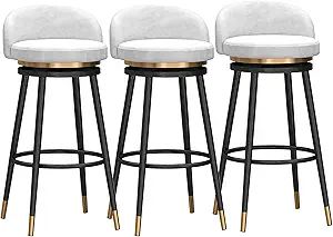 Amraihpy Swivel Counter Height Bar Stools Set of 3 for Kitchen Counter Modern Barstools with Back... | Amazon (US)