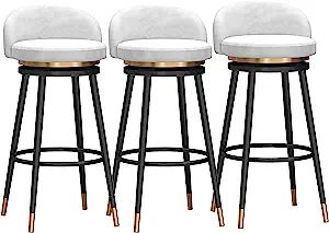 Amraihpy Swivel Counter Height Bar Stools Set of 3 for Kitchen Counter Modern Barstools with Back... | Amazon (US)