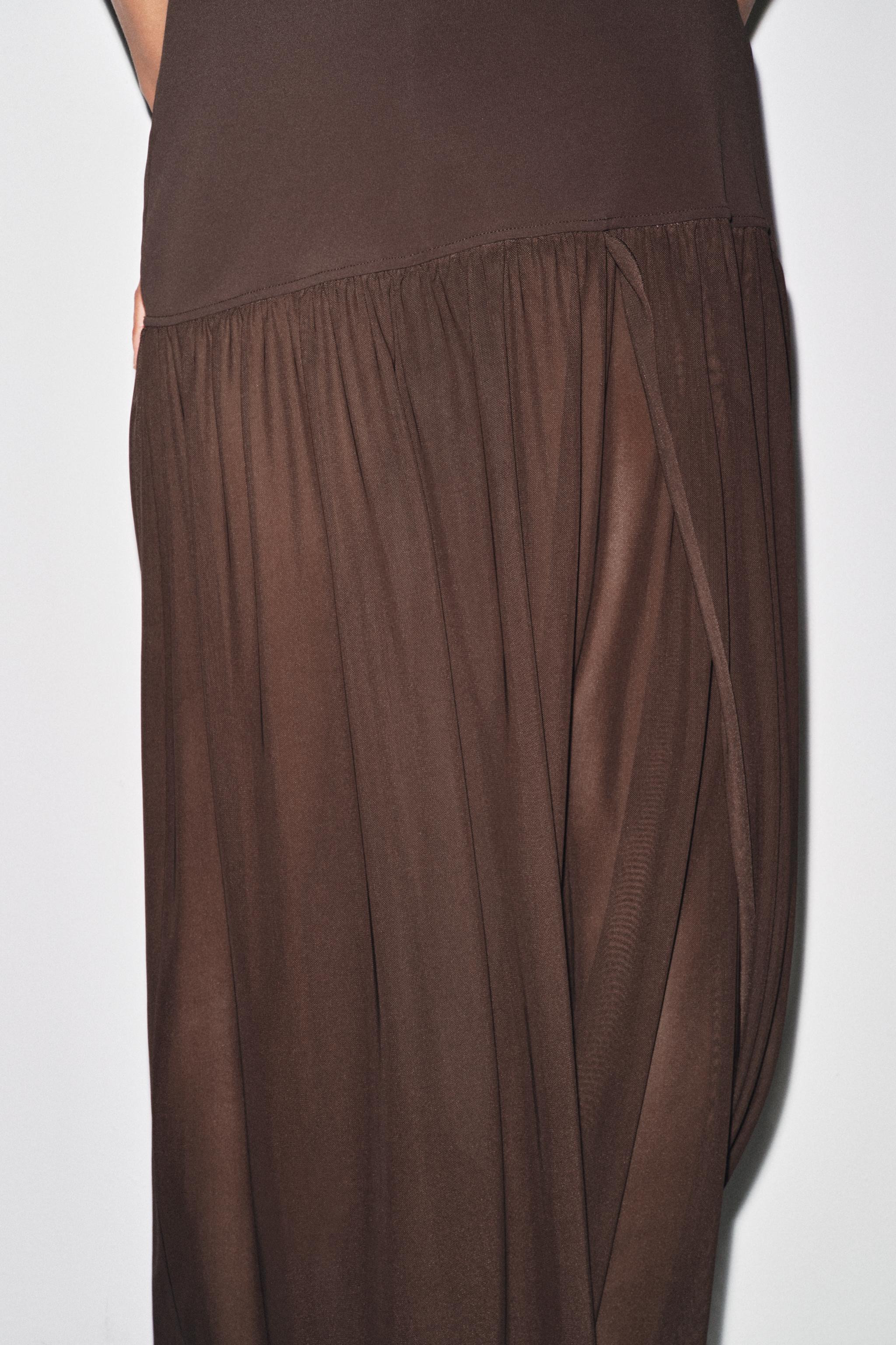 COMBINATION HALTER DRESS | Zara US