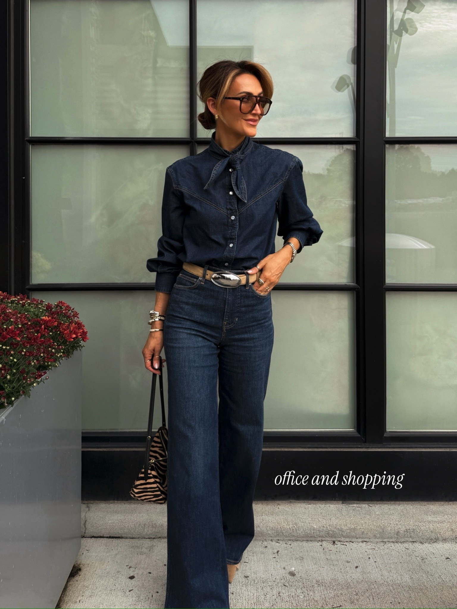 Fall outfit formula: denim on denim with a western flare 🍂🫶🏽

These jeans are my favorite fit and wash of the season (I can’t stop talking about them!) and it just met its match, this sweet western style denim shirt. So manybways to accessorize it. I went for a western-ish vibe. 

Jeans 25/tts lots of stretch, shirt XS

#LTKootd #LTKgrwm #LTKSeasonal