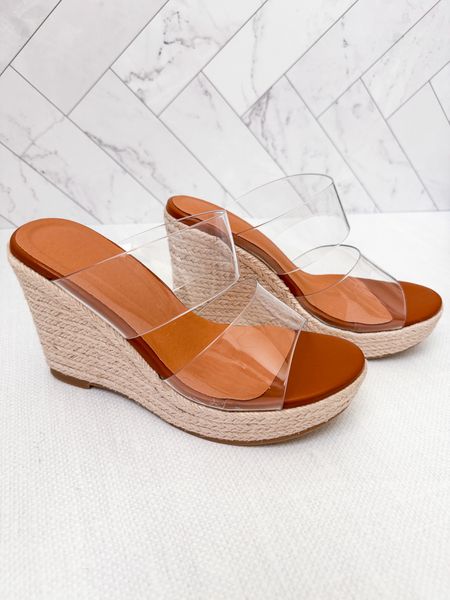 Wedge sandal / summer sandal / clear sandal 

#LTKfindsunder50 #LTKSeasonal #LTKshoecrush