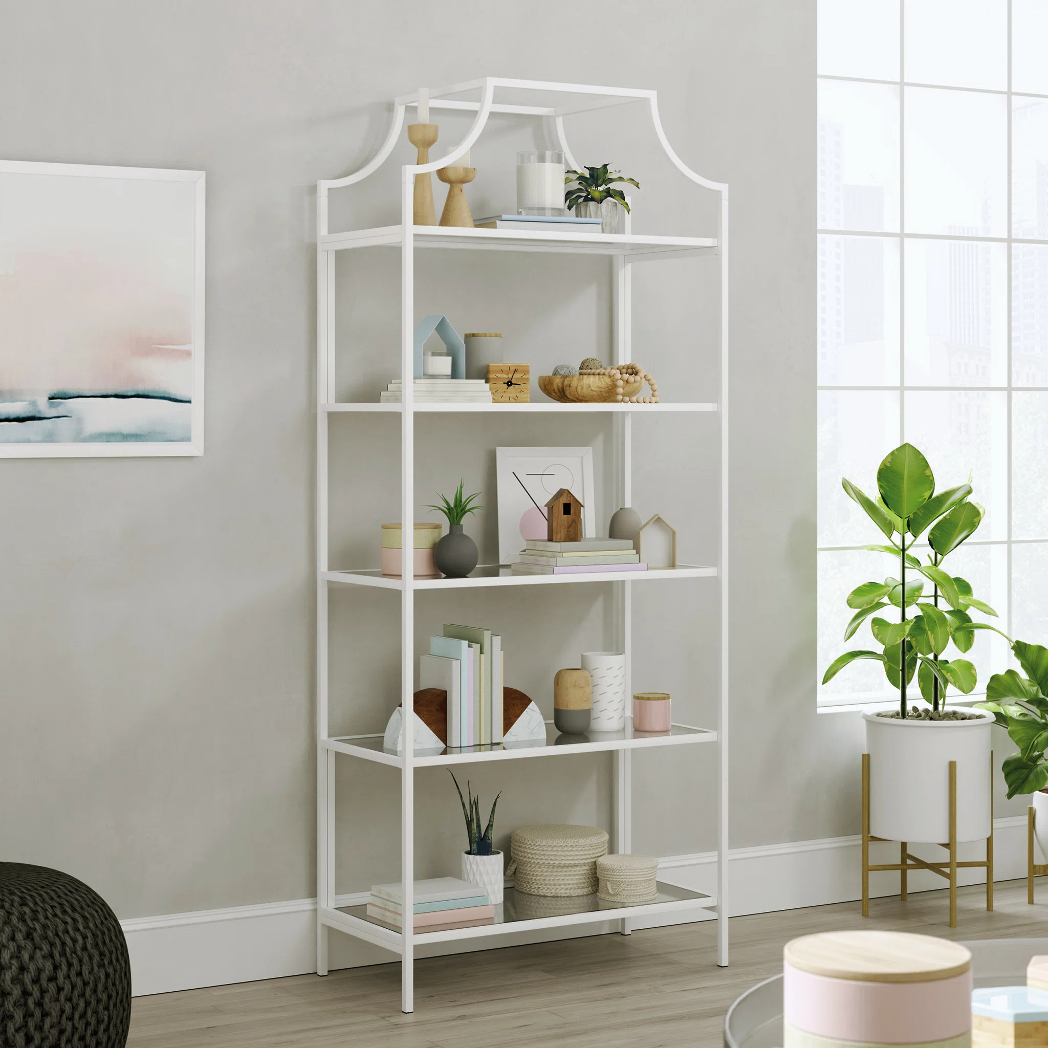 Chiasson Etagere Storage Bookcase | Wayfair North America