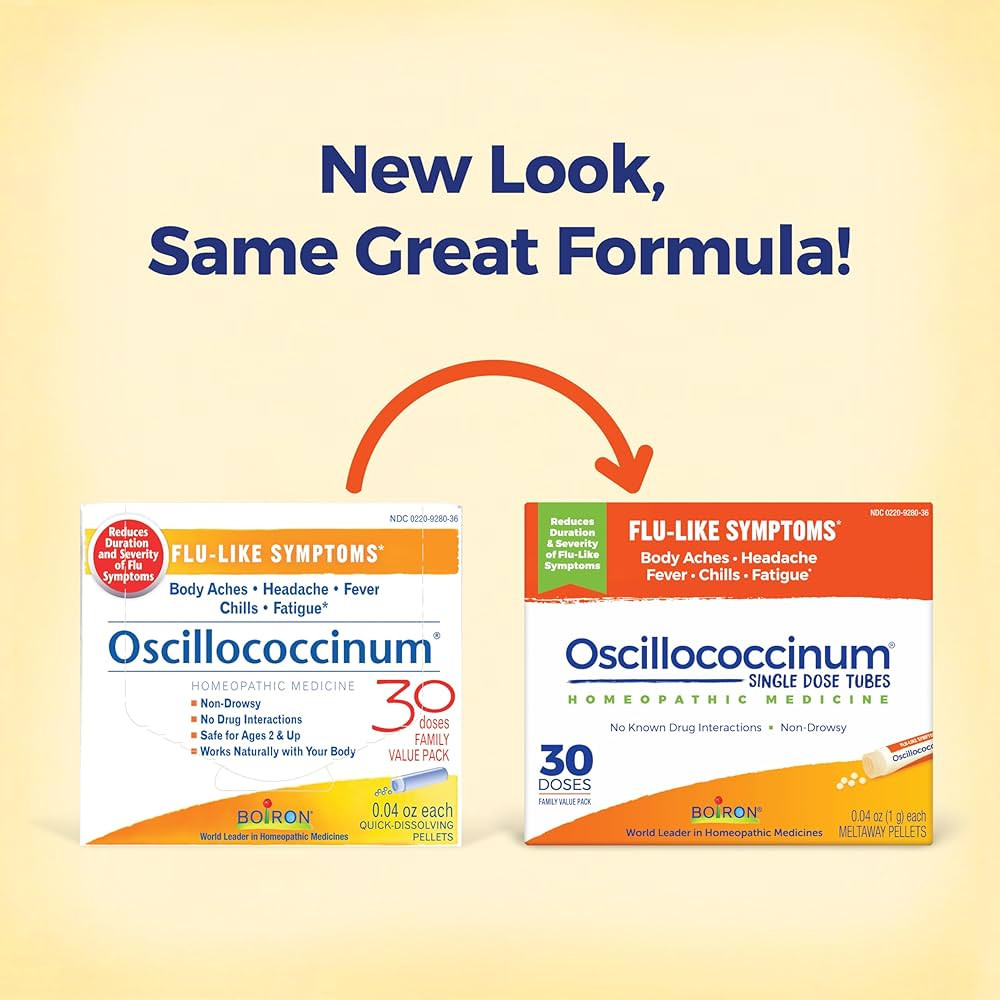 Boiron Oscillococcinum For Relief From Flu-Like Symptoms Of Body Aches, Headache, Fever, Chills, ... | Amazon (US)