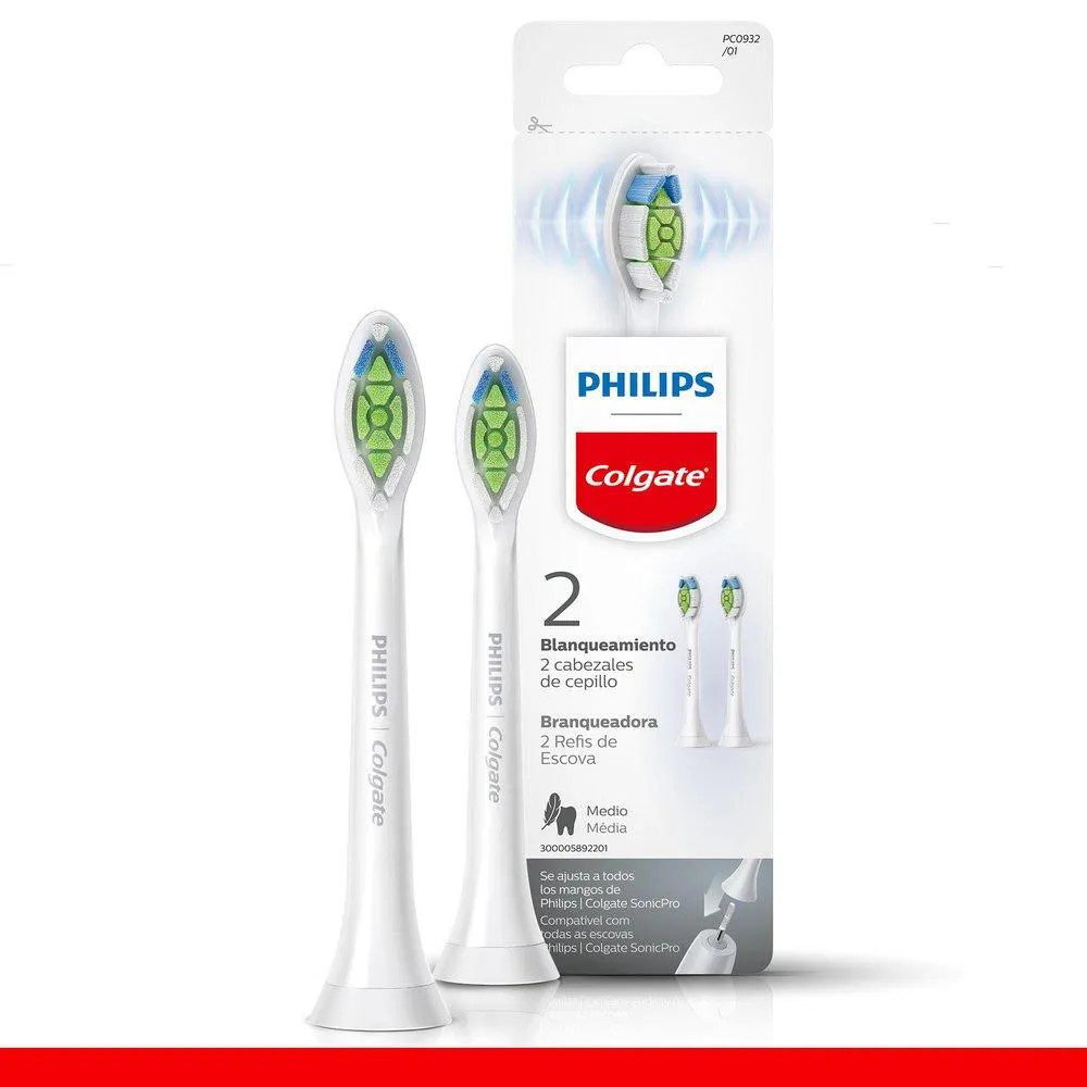 Refil Para Escova Elétrica Philips Colgate Sonicpro Branqueadora Com 2 Unidades | CompraCerta (BR)
