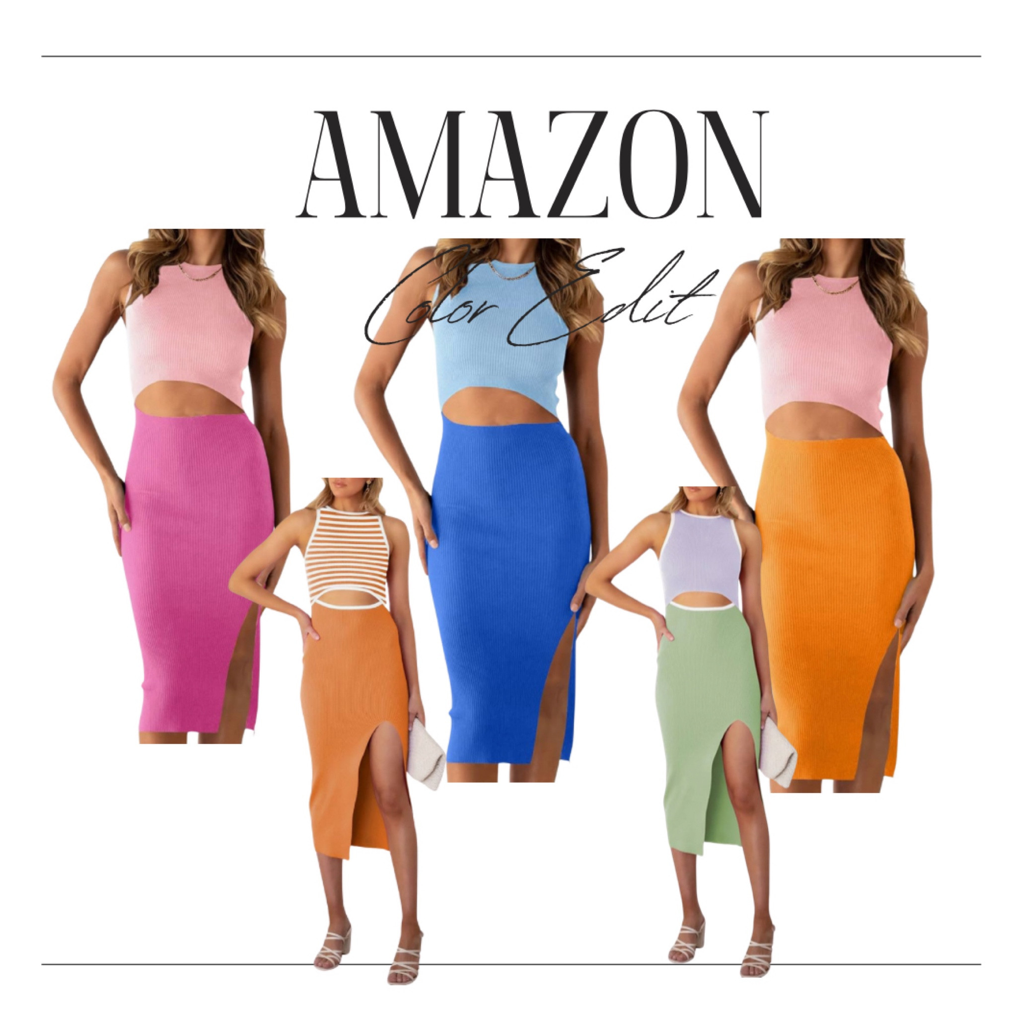 Spring colorful looks at #Amazon. #Spring #SpringDresses #SummerDresses