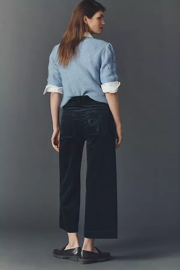 The Colette Bow Corduroy Crop Wide-Leg Pants by Maeve | Anthropologie (US)