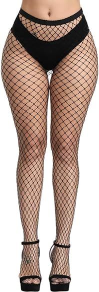 Stockings for Women High Waist Fishnet Stockings Thigh High Pantyhose Tights | Amazon (CA)