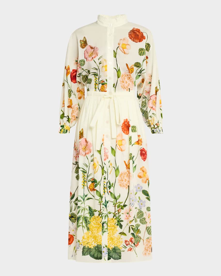 Cara Cara Louis Floral Shirtdress | Neiman Marcus