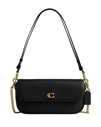 COACH Brook Flap Small Leather Chain Bag  | Bloomingdale's Handbags Clutches | Bloomingdale's (US)