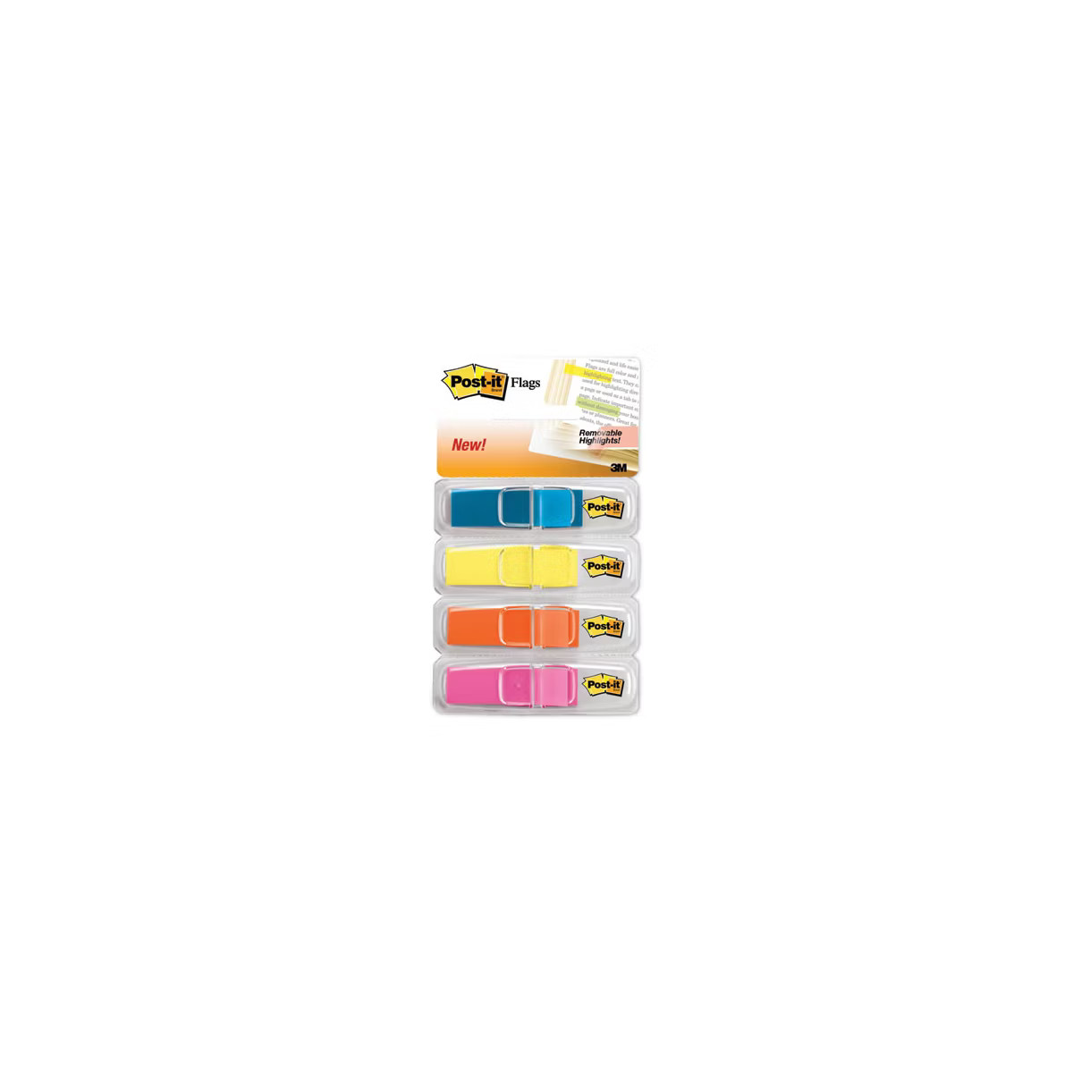 Post-it Flags Highlighting Page Flags, 4 Bright Colors, 0.5 x 1.75, 35/Color, 4 Dispensers/Pack | Target