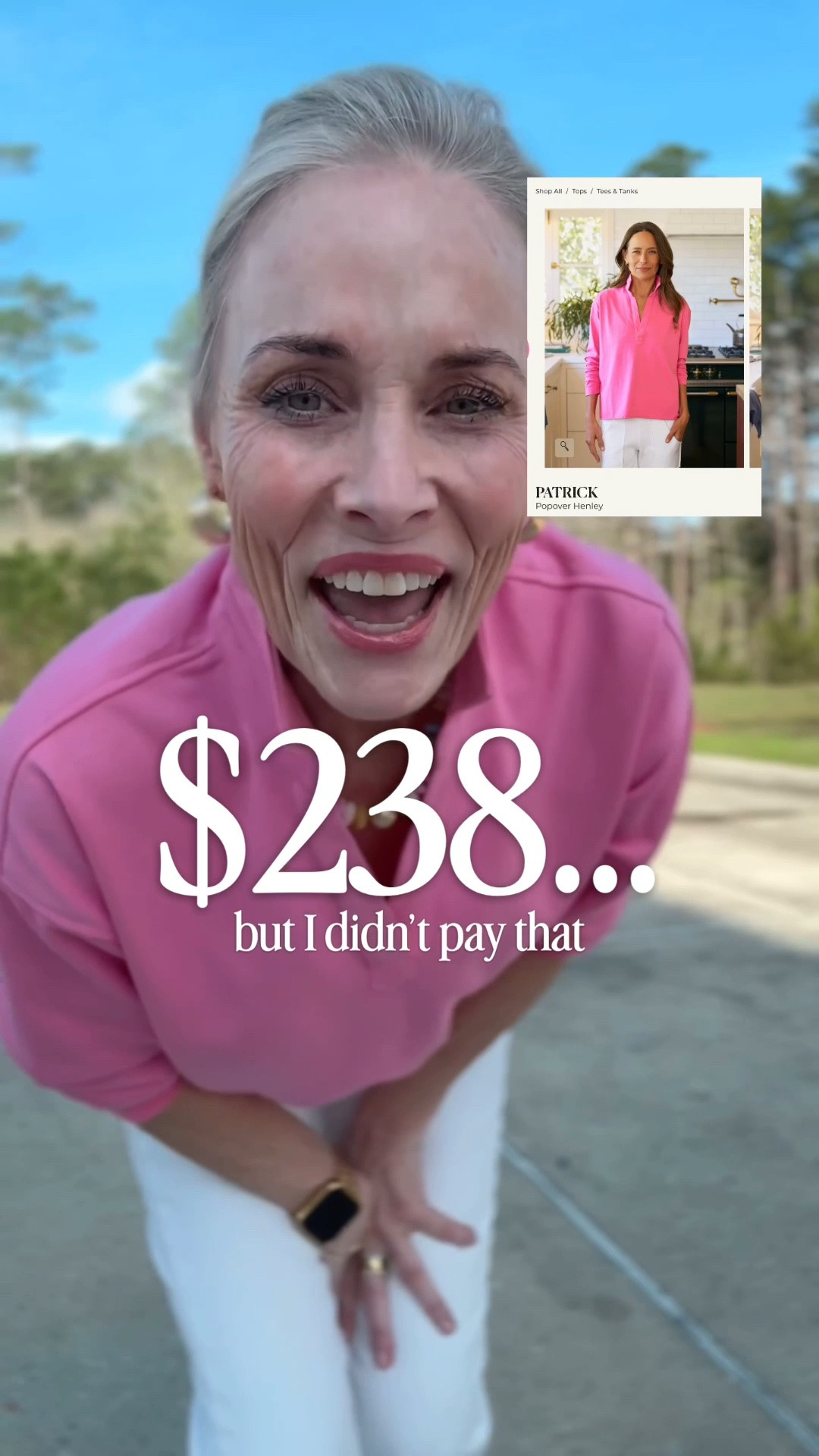 The Frank & Eileen Patrick Popover Henley has that perfectly relaxed, effortless look that so many women love… but it also comes with a $238 price tag.

So of course I had to go hunting for a more affordable option.

I found a very similar version on Amazon for $37.99, and honestly… it gives the same easy, slightly oversized feel that makes the Frank & Eileen shirts so popular.

Both are cotton, both come in several colors, and both have that timeless pullover look you can wear with jeans, trousers, or layered over tees.

The big question is…
would you splurge or save on this one?




#over40style #lookforless #affordablefashion #midlifefashion #getyourcolonoscopy

#LTKootd #LTKOver40 #LTKTall