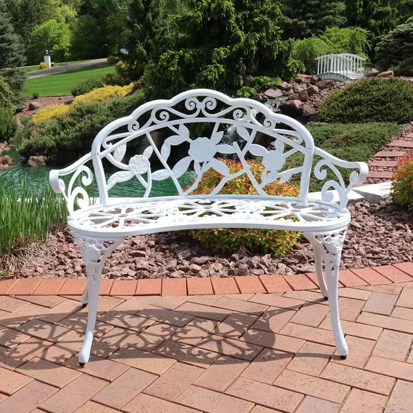 Montezuma Cast Aluminum Garden Bench | Wayfair North America