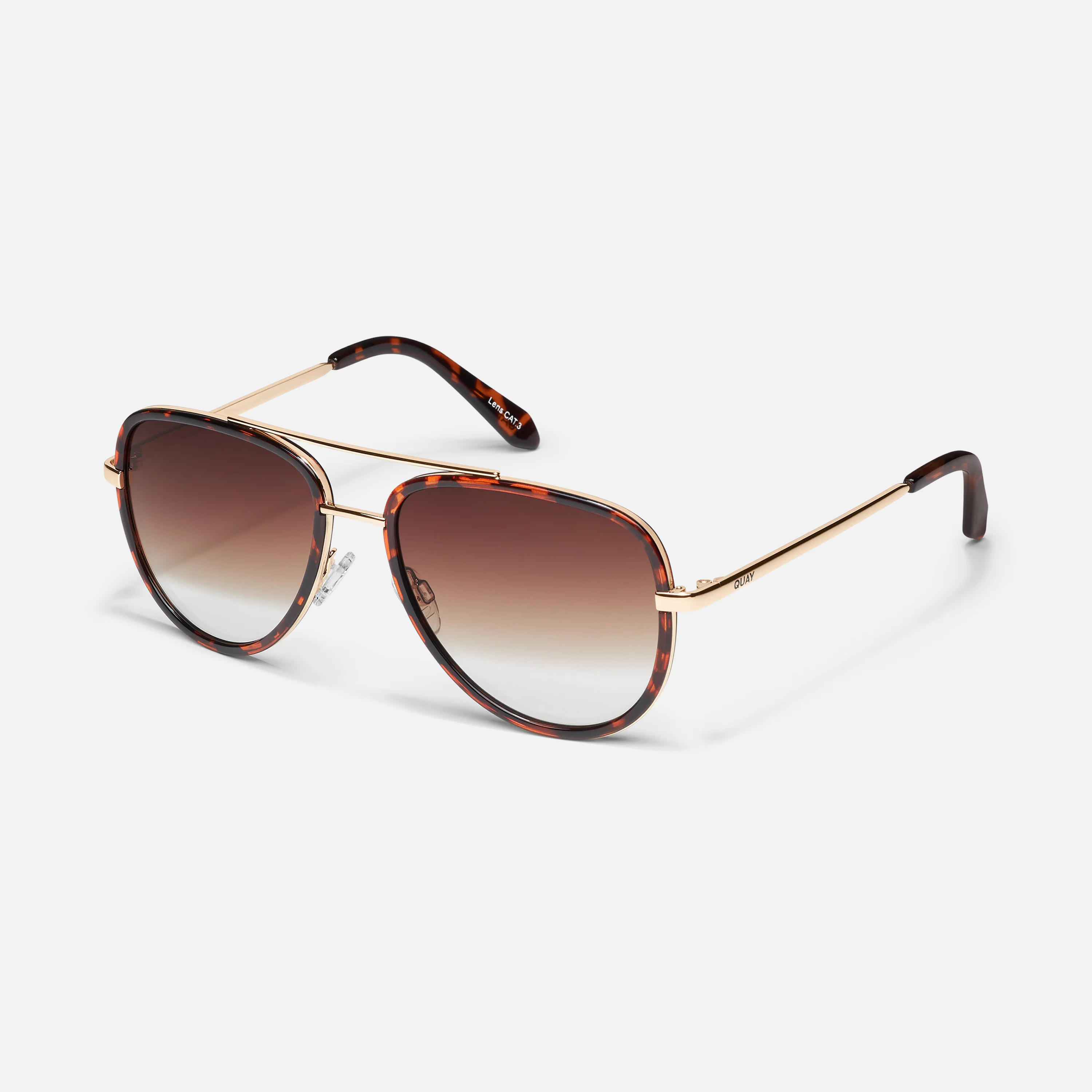 ALL IN MEDIUM - TORTOISE/BROWN FADE | Quay Australia