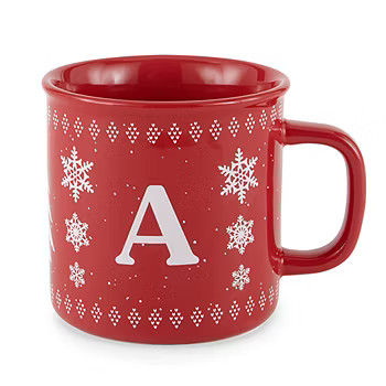 North Pole Trading Co. Holiday Monogram Coffee Mug | JCPenney