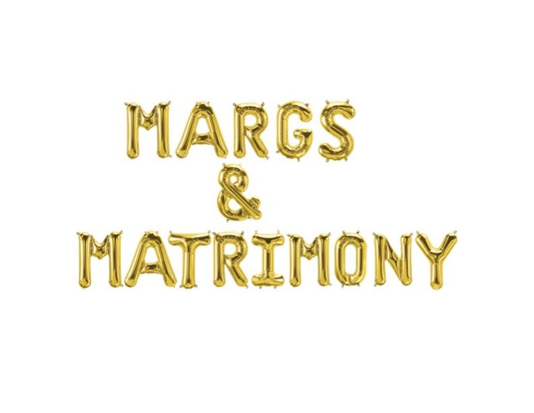 Margs & Matrimony Balloon Banner Margarita Balloon Bachelorette Decorations Margs and Matrimony B... | Etsy (US)