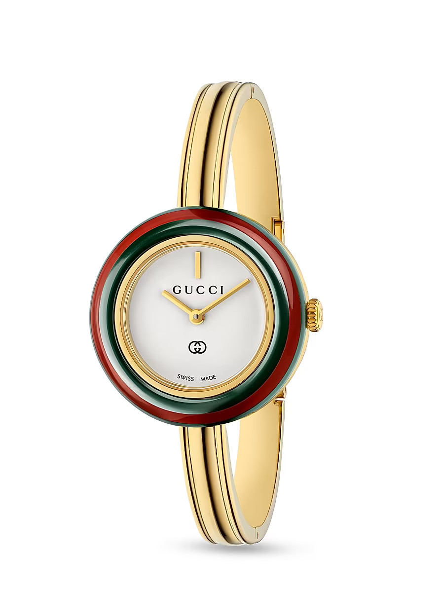 Women's Gucci Play Goldtone Watch/28MM | Saks Fifth Avenue