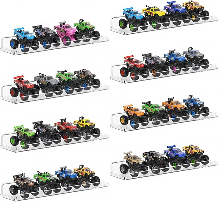 Lifewit Floating Shelves for Wall, Acrylic Display Shelf Wall Mounted for Figure, Car, Art, Book,... | Amazon (US)