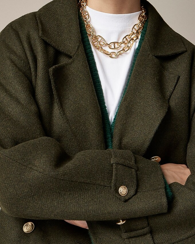 Trench coat in double-faced wool | J. Crew US