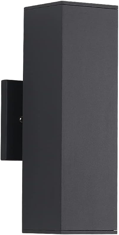 Cerdeco 37858TZ Aluminum Modern Outdoor Wall Light, Exterior Up Down Light Fixtures Matte Black [... | Amazon (US)