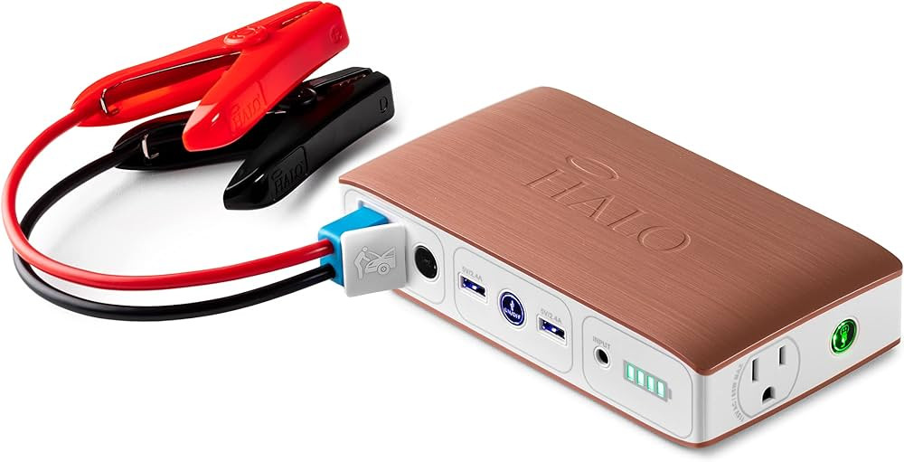 HALO Usb Bolt 58830 mWh Portable Phone Laptop Charger Car Jump Starter with AC Outlet and Car Cha... | Amazon (US)