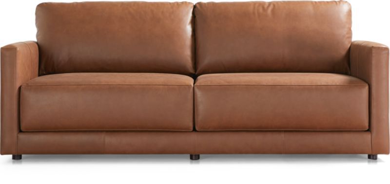 Gather Leather Sofa + Reviews | Crate and Barrel | Crate & Barrel