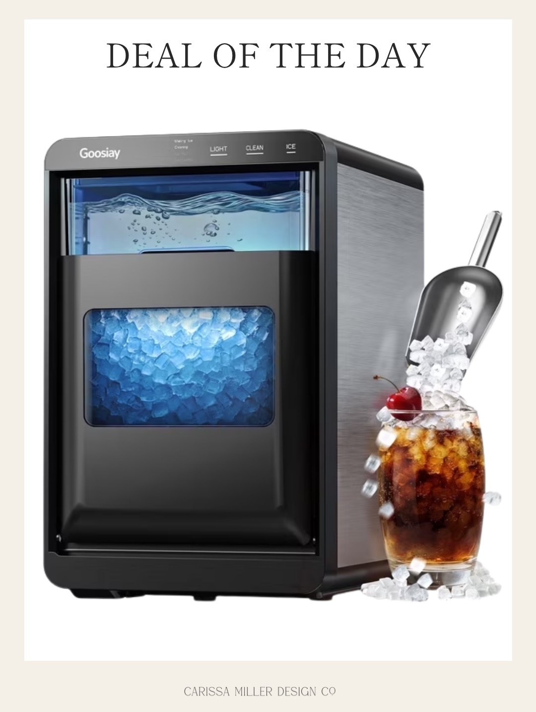 This icemaker is on major sale. It was originally $1,000 and is now $179.98. It has great reviews!