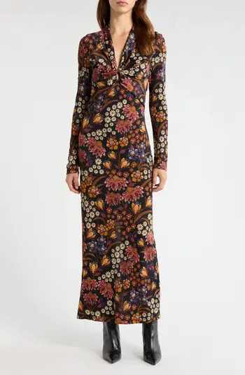 FARM Rio Lili Long Sleeve Floral Maxi Dress | Nordstrom | Nordstrom