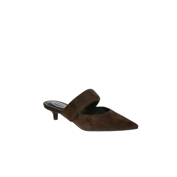 Scoop Women's Pointed Toe Kitten Heel Mary Jane Mules | Walmart (US)