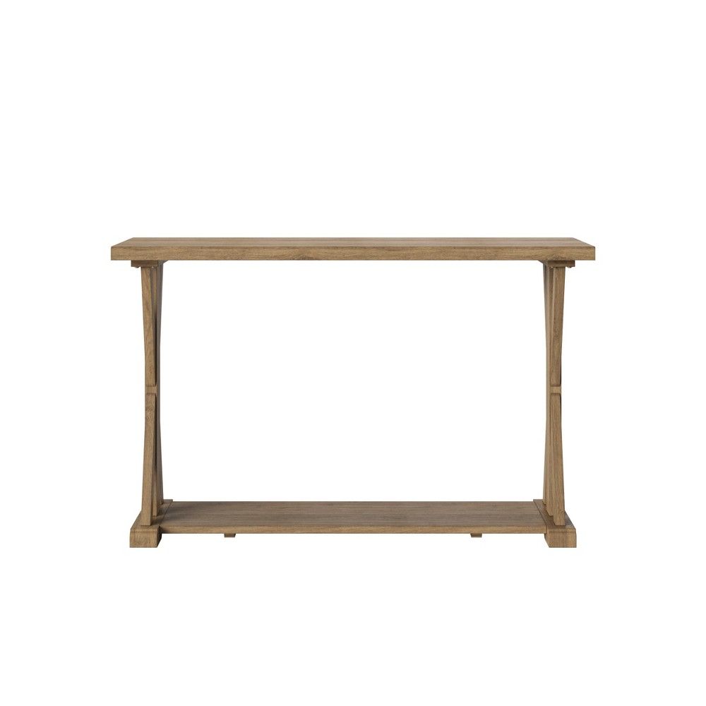 Litchfield Farmhouse Wood Console Table with Shelf Wheat - Threshold , Brown | Target