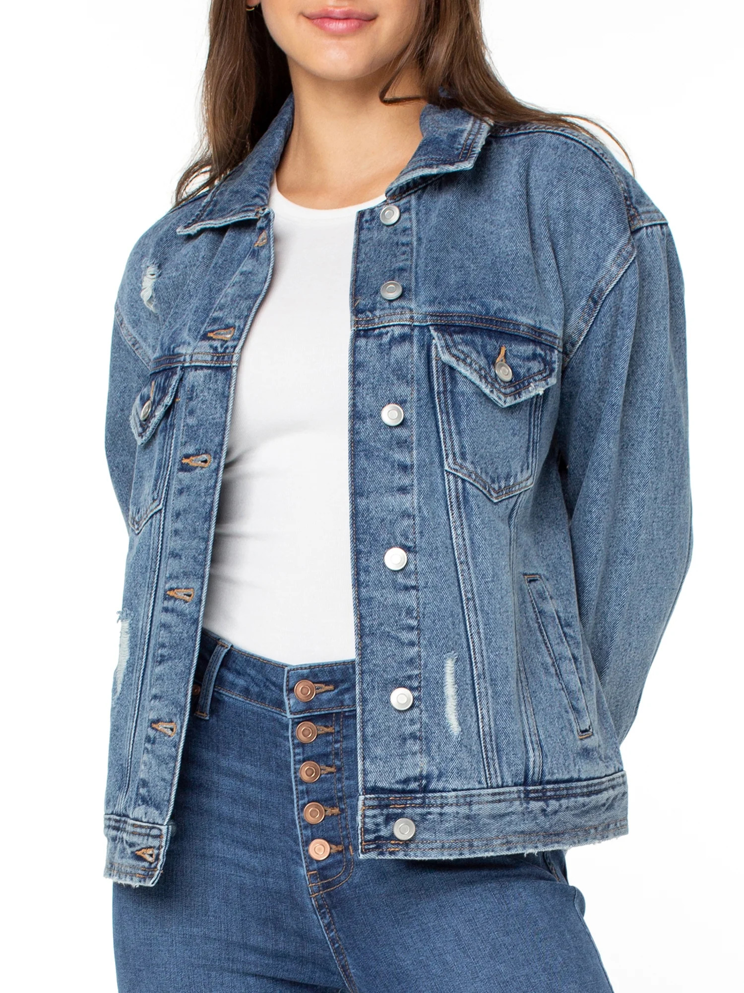 Celebrity Pink Women's Boyfriend Jacket - Walmart.com | Walmart (US)