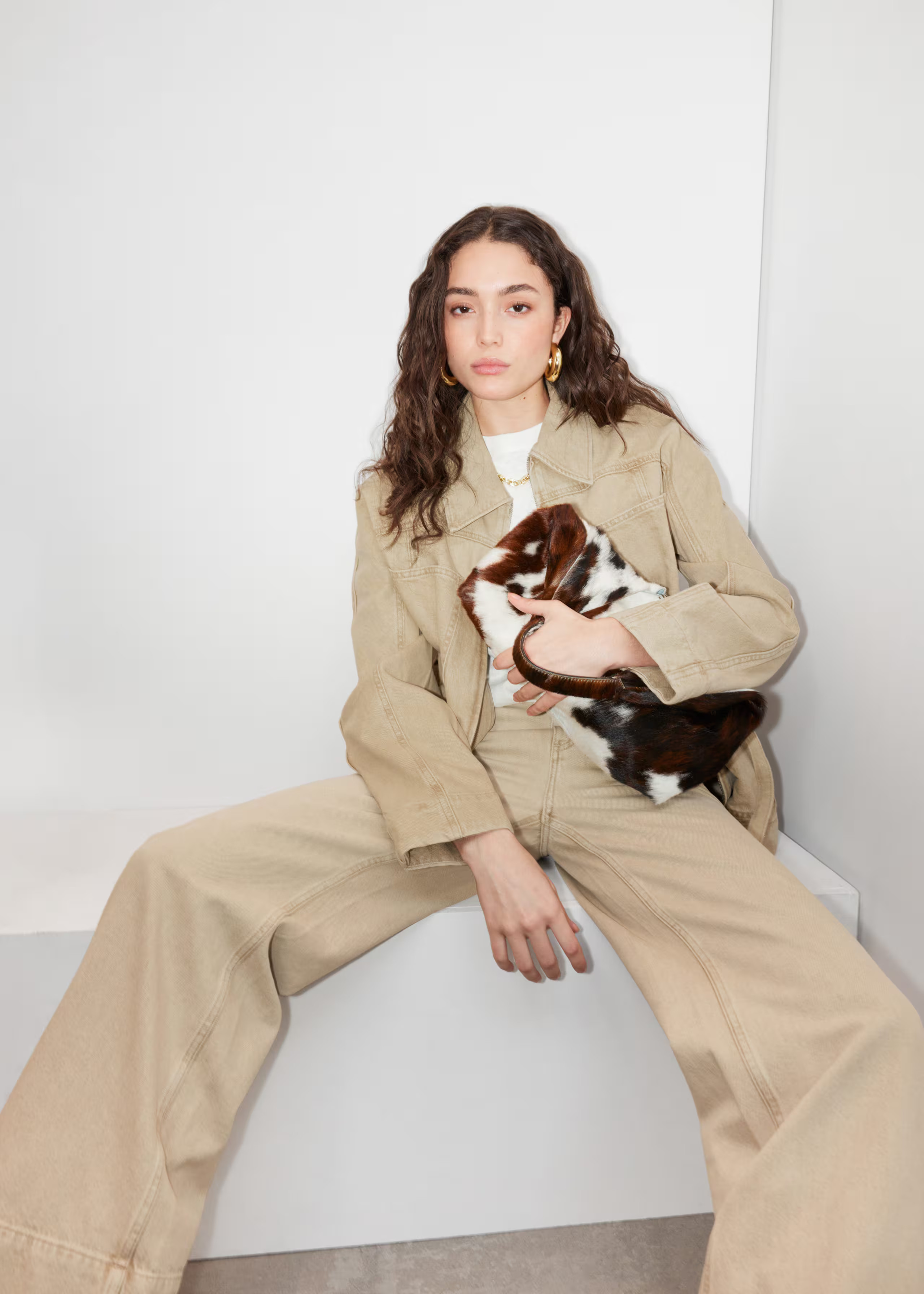 Animal-Print Leather Tote | & Other Stories UK