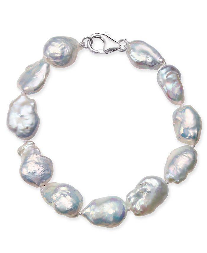 Cultured Baroque Freshwater Pearl (11-14mm) Bracelet | Macys (US)
