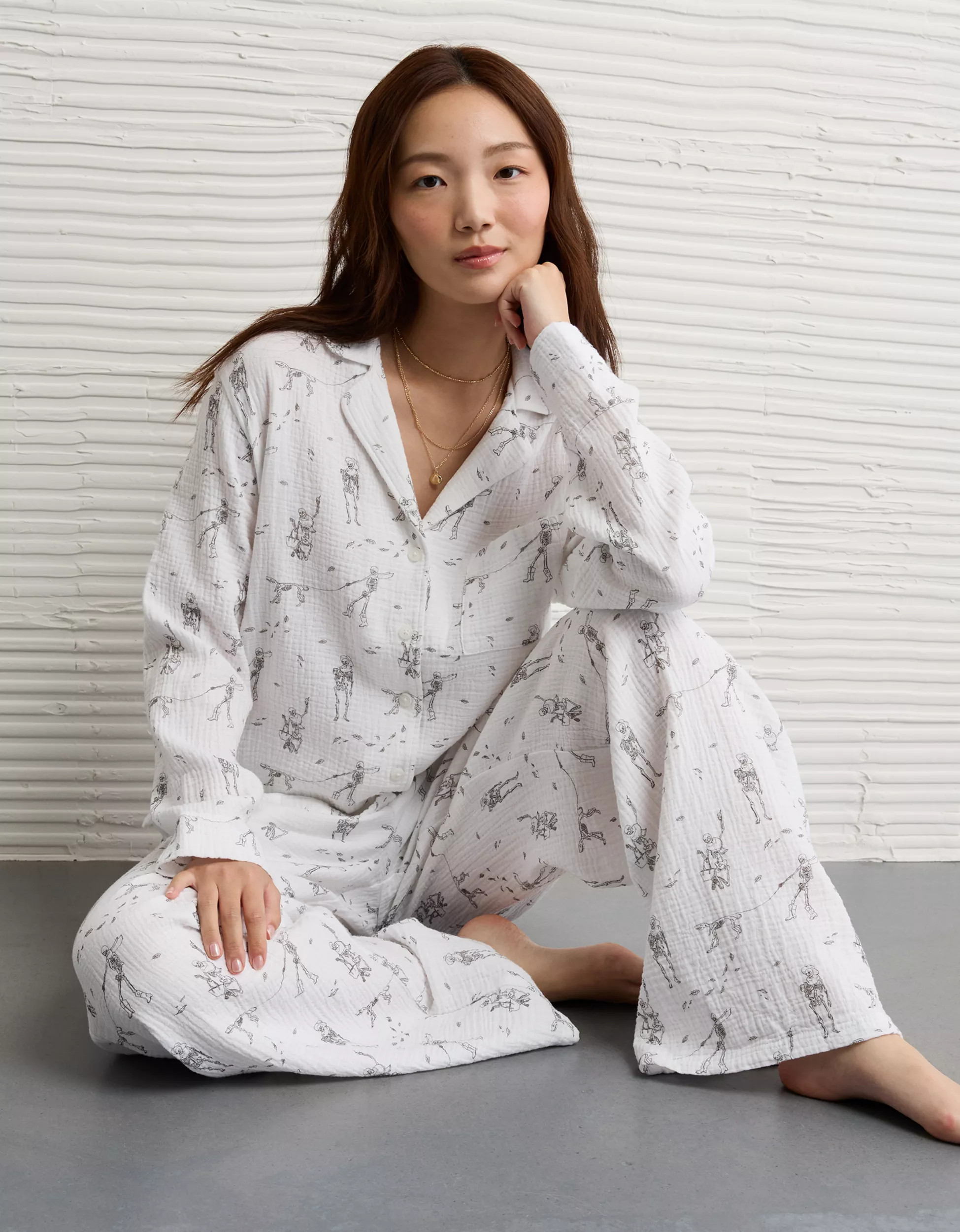 AE Halloween Cotton Gauze PJ Set | American Eagle Outfitters (US & CA)