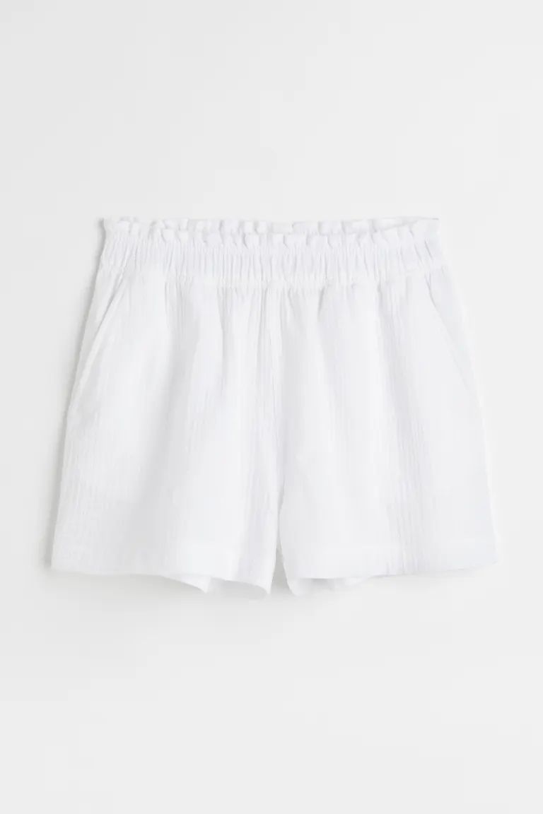 Crinkled Cotton Shorts | H&M (US)