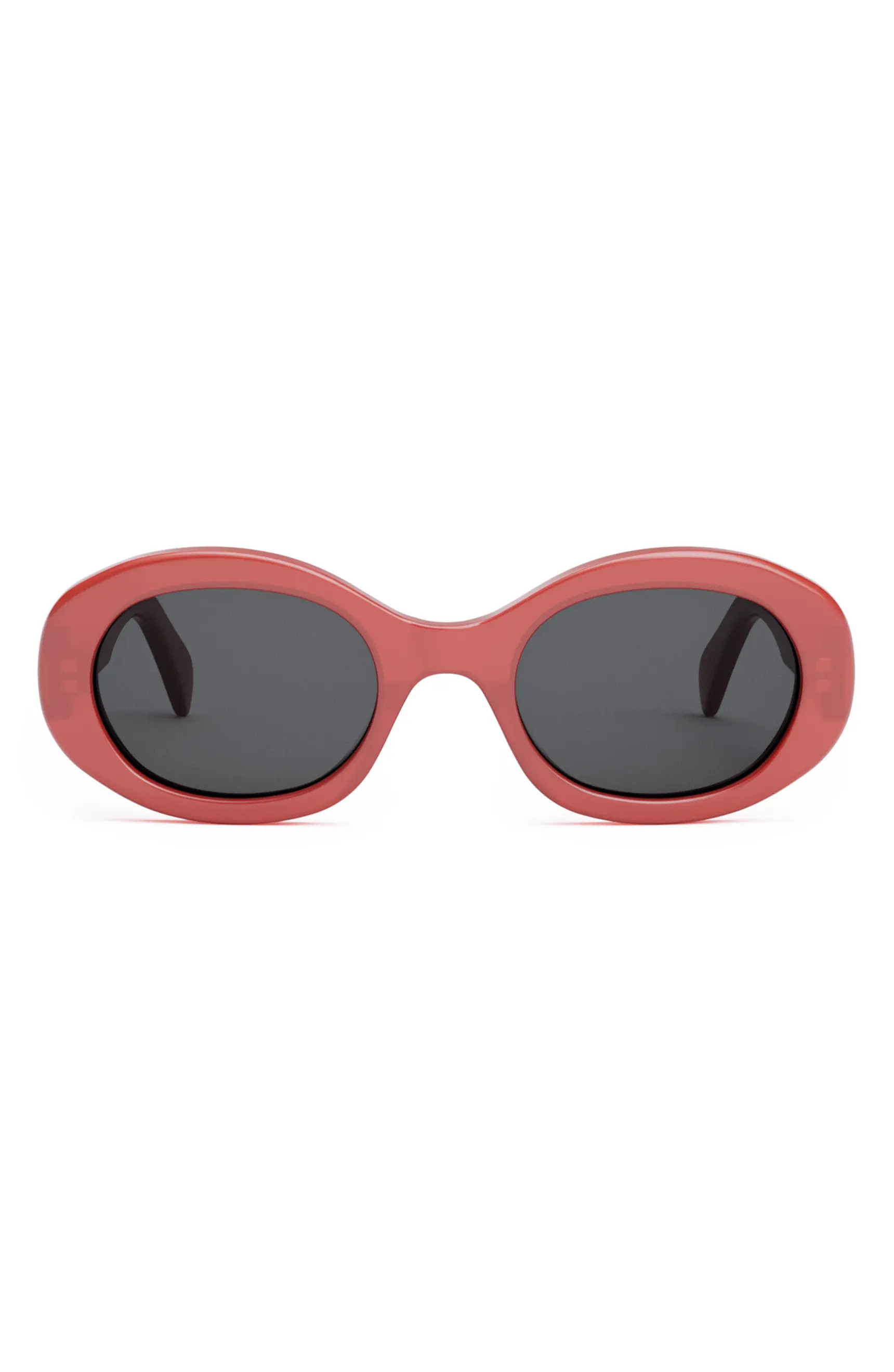 CELINE Triomphe 52mm Oval Sunglasses | Nordstrom | Nordstrom