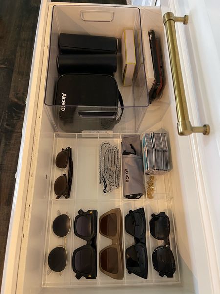 Sunglasses storage, acrylic storage bin, clear storage 

#LTKhome
