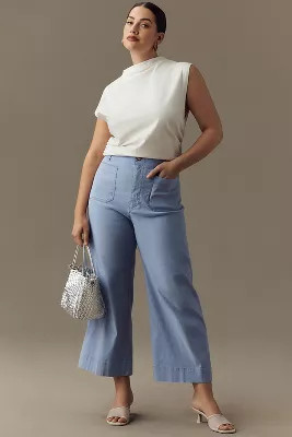 The Colette Cropped Wide-Leg Pants by Maeve | Anthropologie (US)