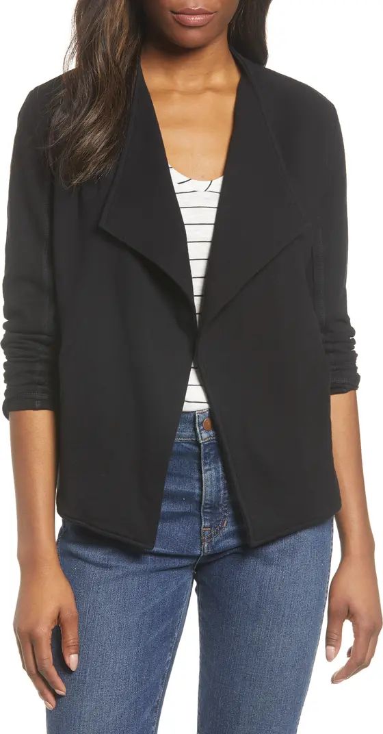 Drape Collar Knit Blazer | Nordstrom