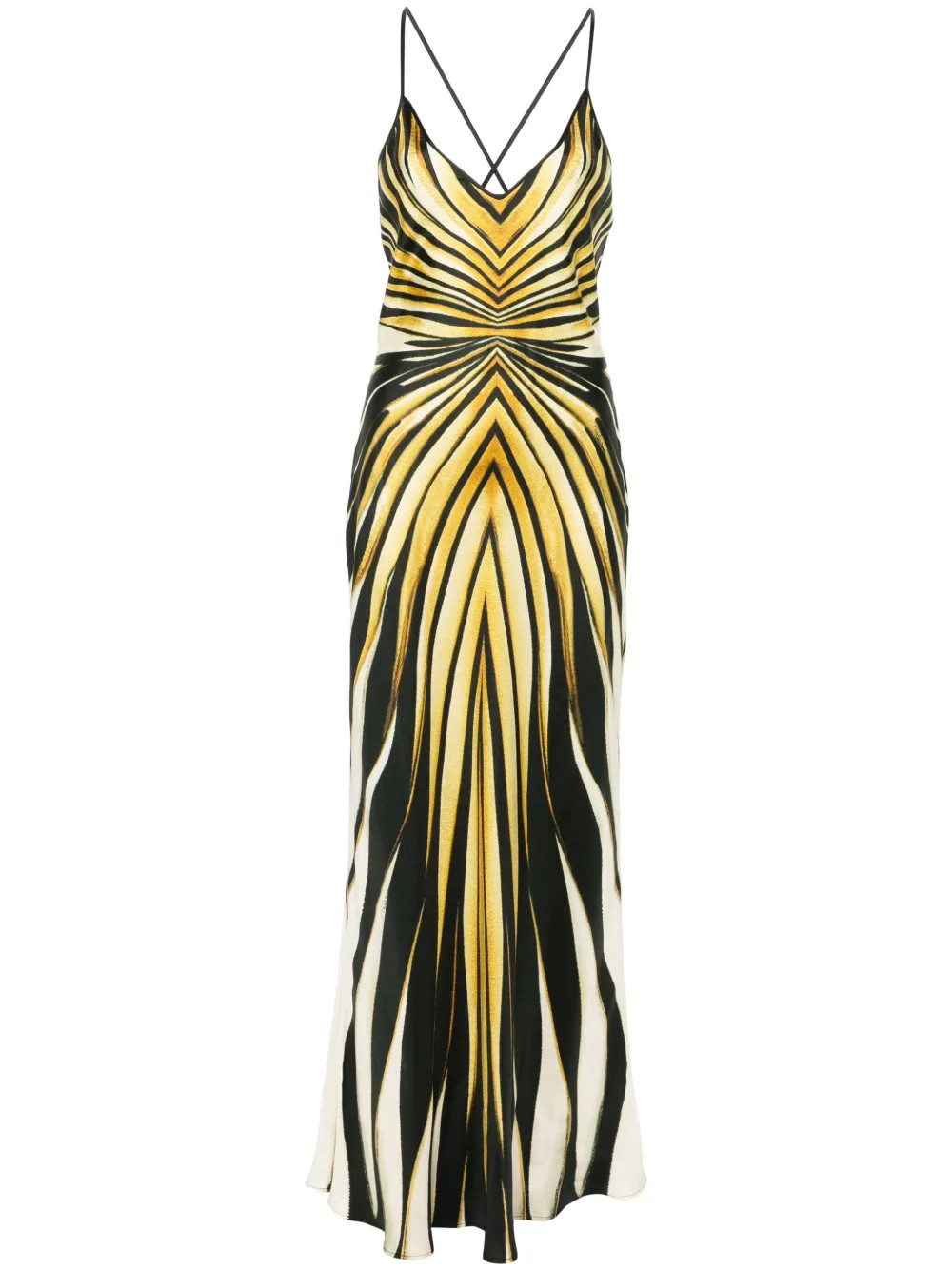abstract-print slip dress | Farfetch Global