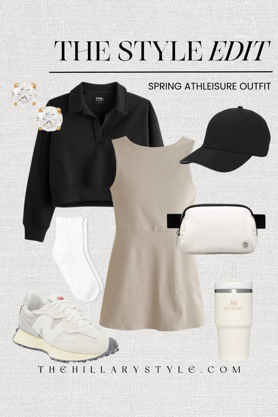 The Style Edit: Spring Athleisure Outfit. Athletic dress, travel dress, spring dress, summer dress, tennis dress, polo sweater, polo sweatshirt, sneakers, tennis shoes, ruffle socks, stud earrings, belt bag, running hat, baseball hat, water bottle.
Spring outfit, summer outfit, athleisure outfit, athletic outfit, golf outfit, tennis outfit, pickleball outfit. Abercrombie, Nordstrom, New Balance, lululemon, Target, Stanley.

#LTKstyletip #LTKfitness #LTKSeasonal