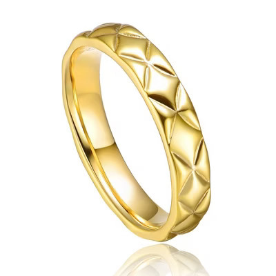 14K Gold Plated Modern Band Ring – Sleek, Sophisticated, and Contemporary Design for Effortless Elegance | Target