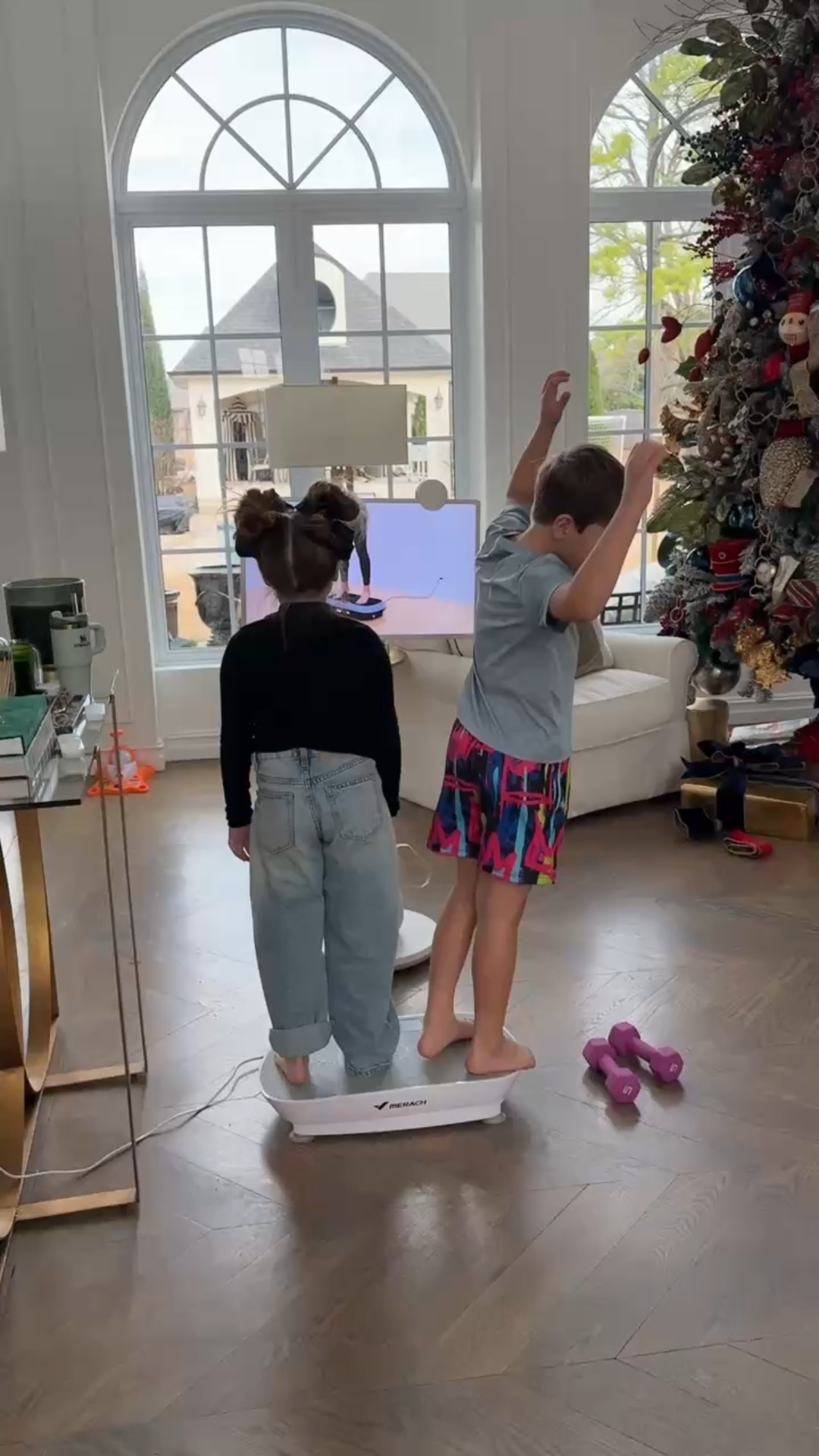 My kids are loving this vibration plate! These have so many benefits - improving muscle tone, circulation and balance. New year means healthier habits!

#LTKActive #LTKfitnessgoals #LTKHome