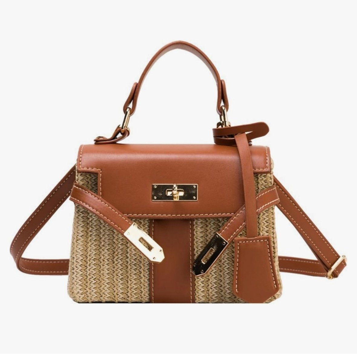 Amazon leather straw crossbody top handle “Kelly” purse bag

#LTKItBag #LTKFindsUnder50 #LTKStyleTip